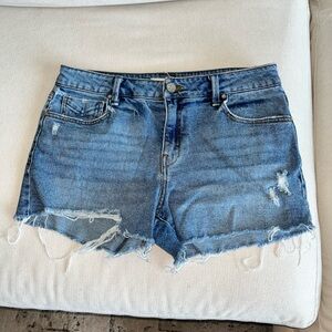 Distressed Jean shorts